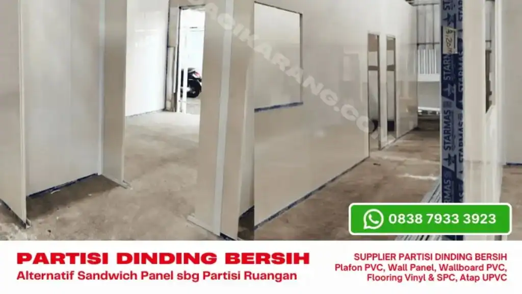 Partisi Ruangan Bahan PVC Sekat Modern Pilihan di Bekasi-Cikarang
